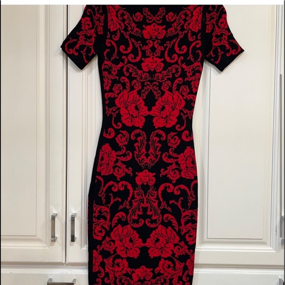 red floral cynthia steffe dress - Picture 2 of 4